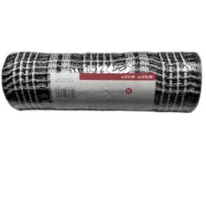 Celebrate It Black and White Plaid Mesh Roll 9.5 in x 18 ft Ribbon Crafts